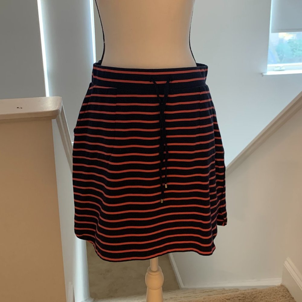Akini Pink And Blue Striped Skirt
